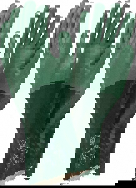 Series 08-352 Chemical Resistant Gloves: Size Medium, 55.00 Thick, Neoprene, Neoprene, Supported,